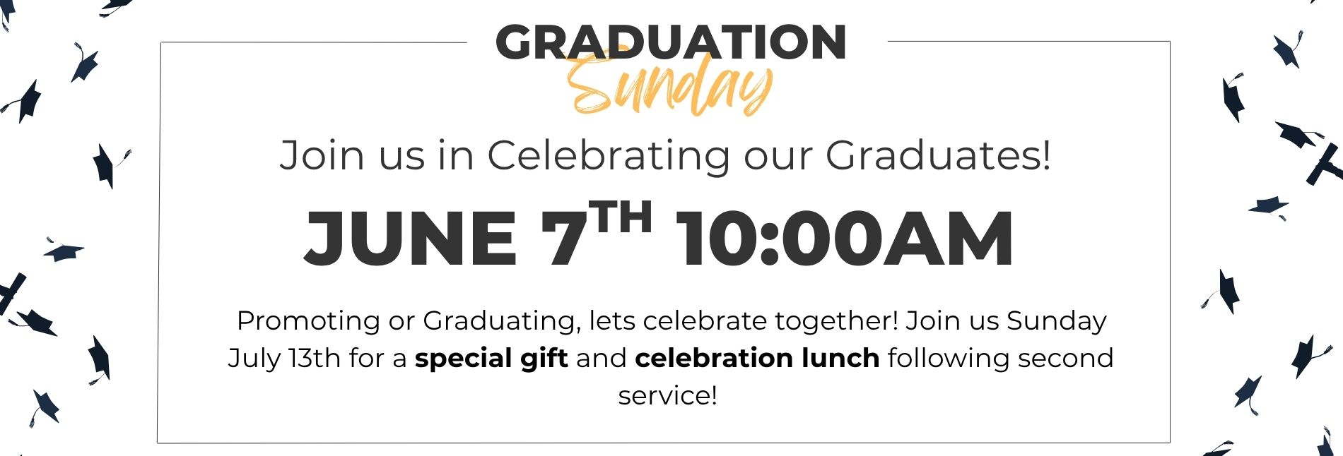 Grad Sunday June 2026 Web Banner